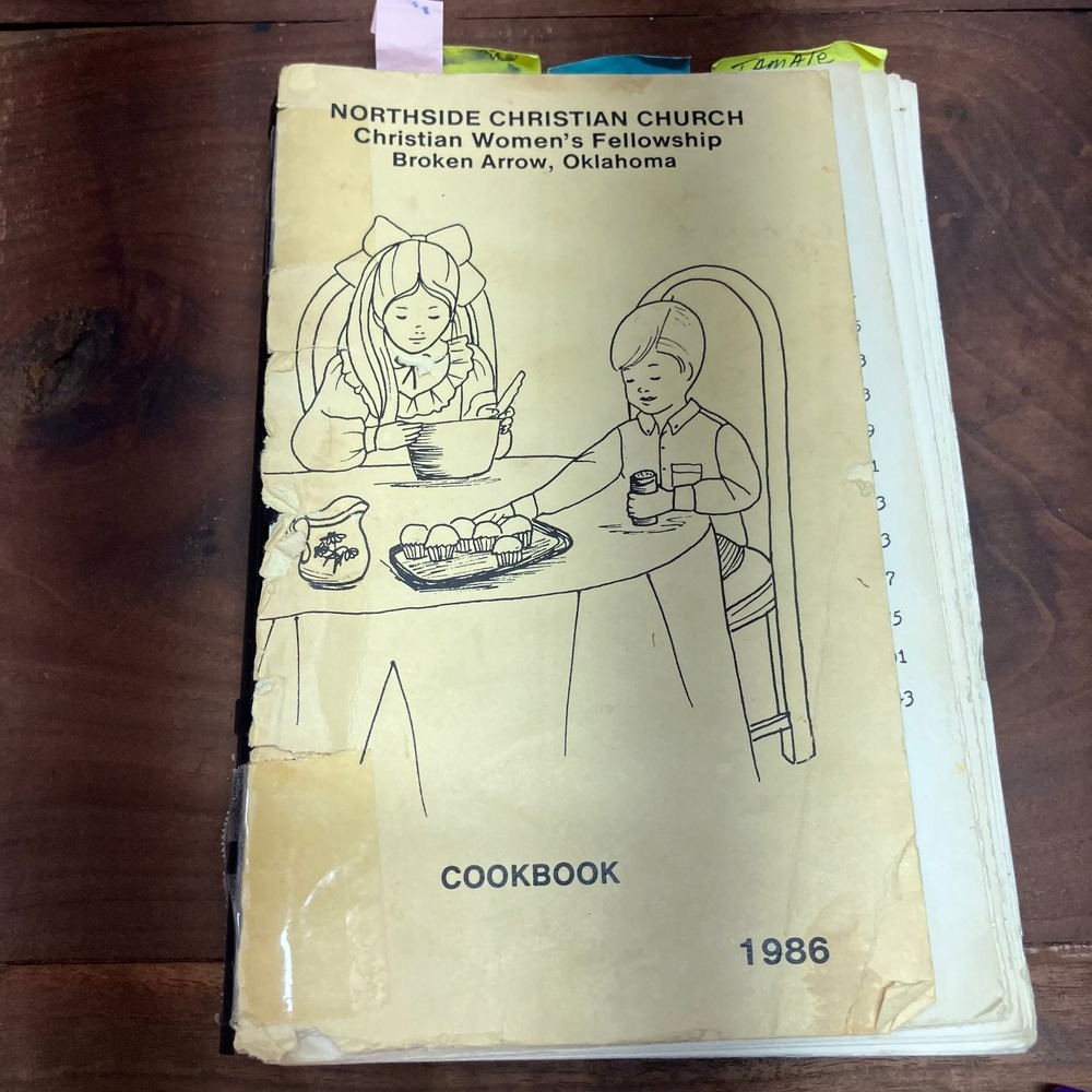 Northside Christian Church Cookbook 1986 Christian Women's Broken Arrow Oklahoma